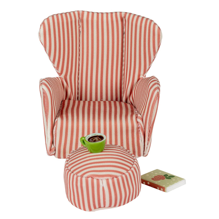 Lundby Doll House Furniture - Reading Nook Armchair & Ottoman Set