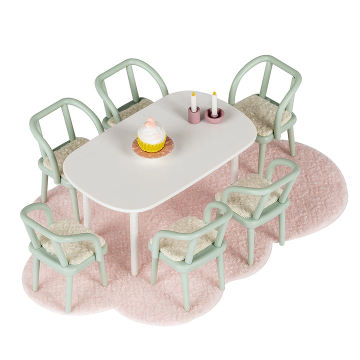 Lundby Doll House Furniture - Dining Room Furniture Set, 6 pcs
