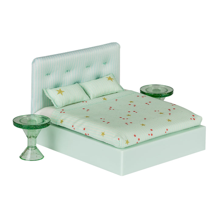 Lundby Doll House Furniture - Upholstered Bed Set
