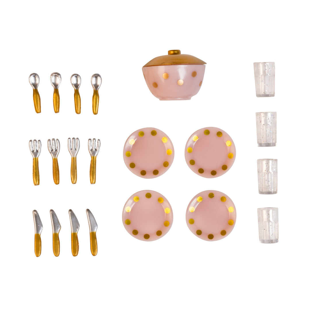 Lundby Doll House Furniture - Dinner Set Accessories