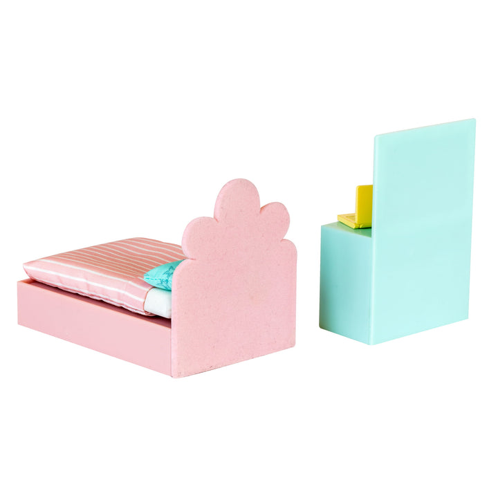 Lundby Doll House Furniture - Teenage Bedroom Set