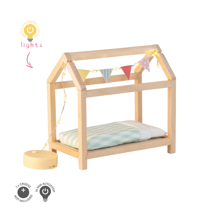 Lundby Doll House Furniture - Children's House Bed Set
