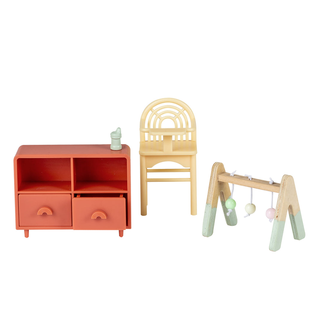 Lundby Doll House Furniture - Baby Room Set