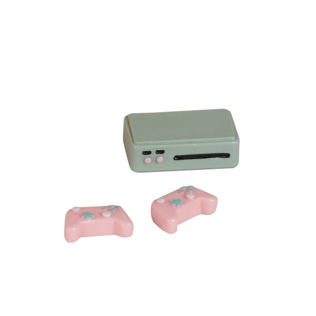 Lundby Doll House Furniture - TV, Bookcase & Gaming Set