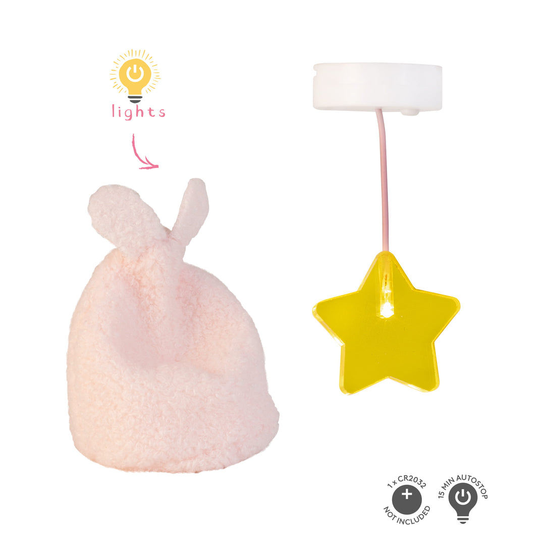 Lundby Doll House Accessories - Star Ceiling Lamp & Beanbag Set