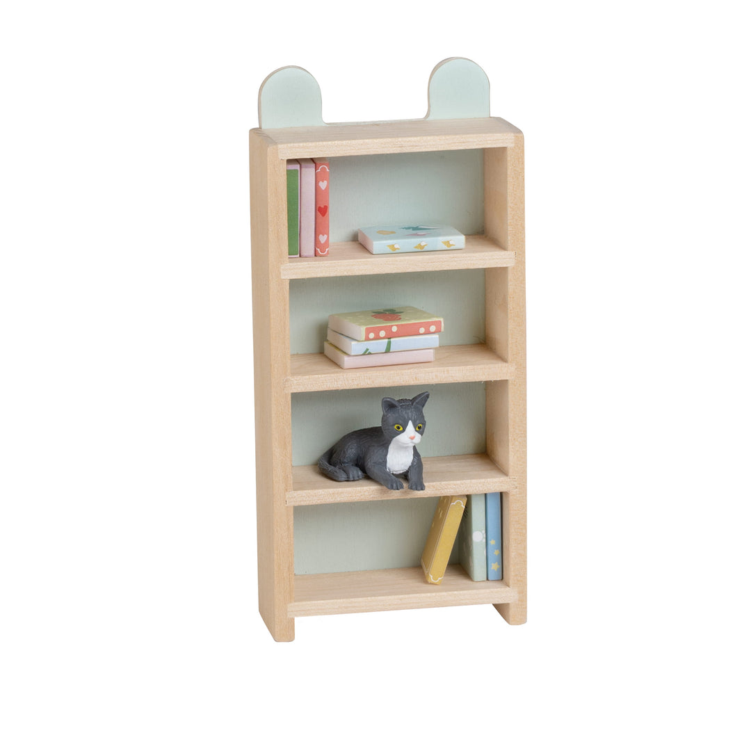 Lundby Doll House Furniture - Bookcase & Accessories Set