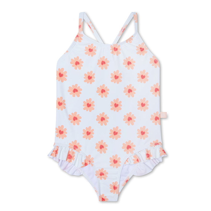 Swim Essentials Girls Bathing Suit, Flower Love