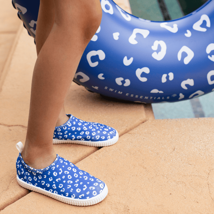 Swim Essentials Anti-slip Watershoe, Blue Leopard