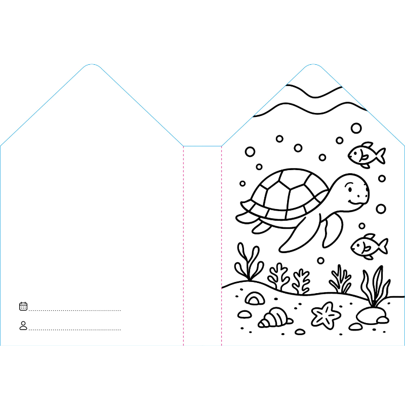 Sassi Colouring Book House - Sea