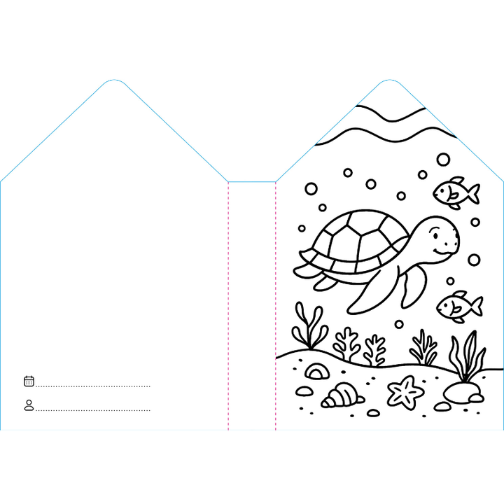 Sassi Colouring Book House - Sea