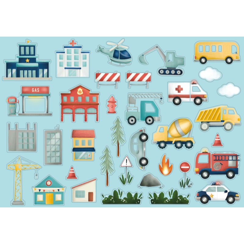 Sassi Magnetic Box Set - Vehicles