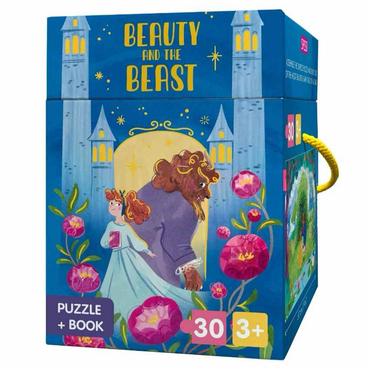 Sassi Fairy Tale Puzzle & Book Set - Beauty and the Beast
