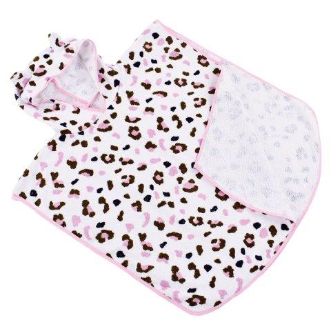 Swim Essentials Luxe Beach Poncho - Khaki Leopard, 65 x 65 cm