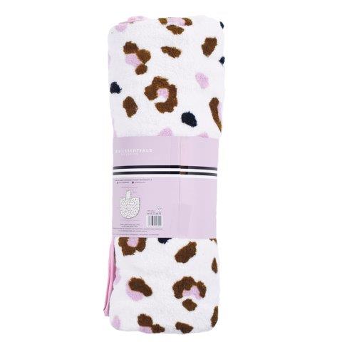 Swim Essentials Luxe Beach Poncho - Khaki Leopard, 65 x 65 cm