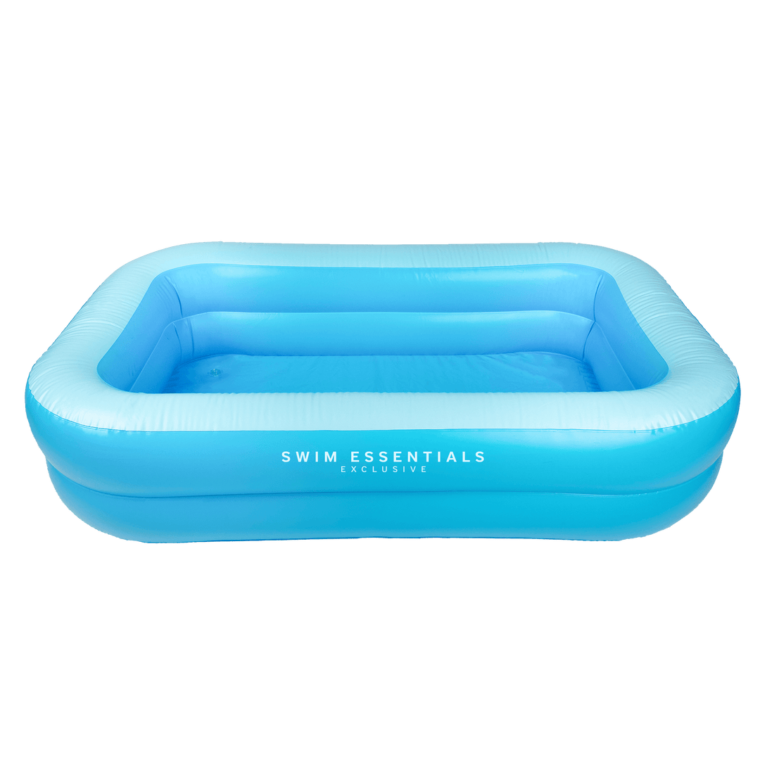 Swim Essentials Inflatable Paddling Pool, Mono Blue