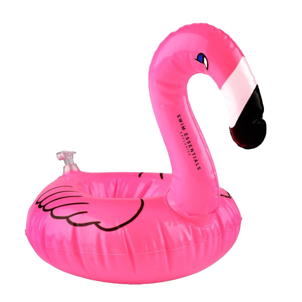 Swim Essentials Floating Drink Holder - Neon Pink Flamingo