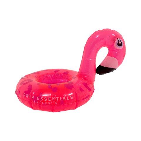 Swim Essentials Floating Drink Holder - Neon Leopard Flamingo