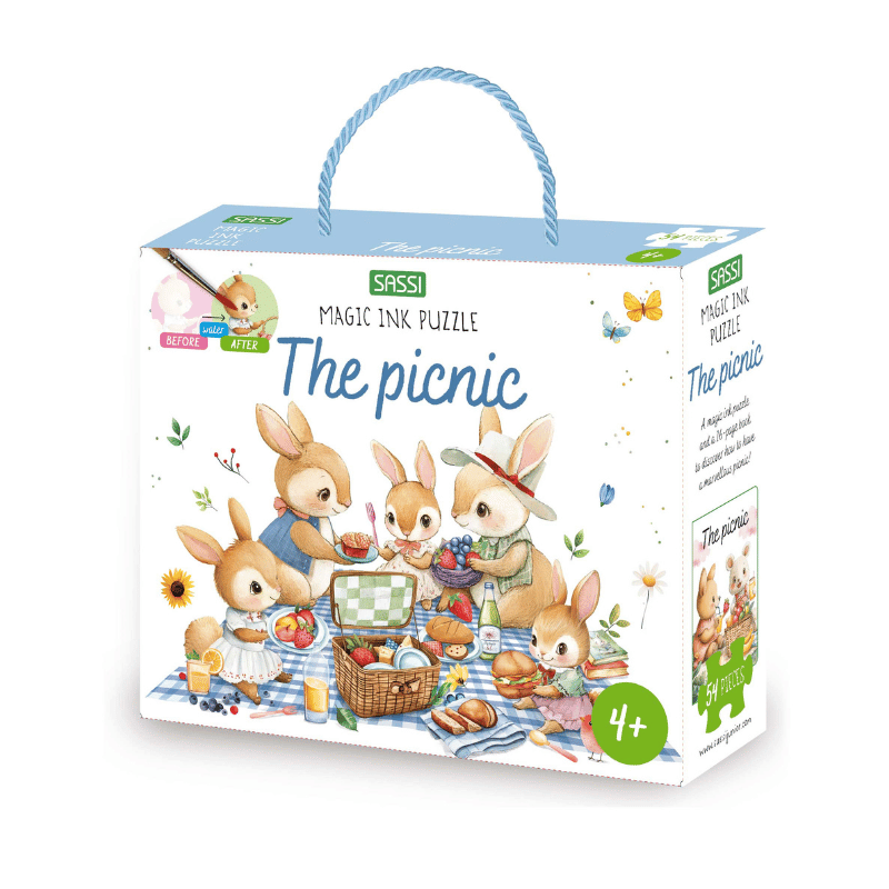 Sassi Magic Water Puzzle & Book Set - Picnic