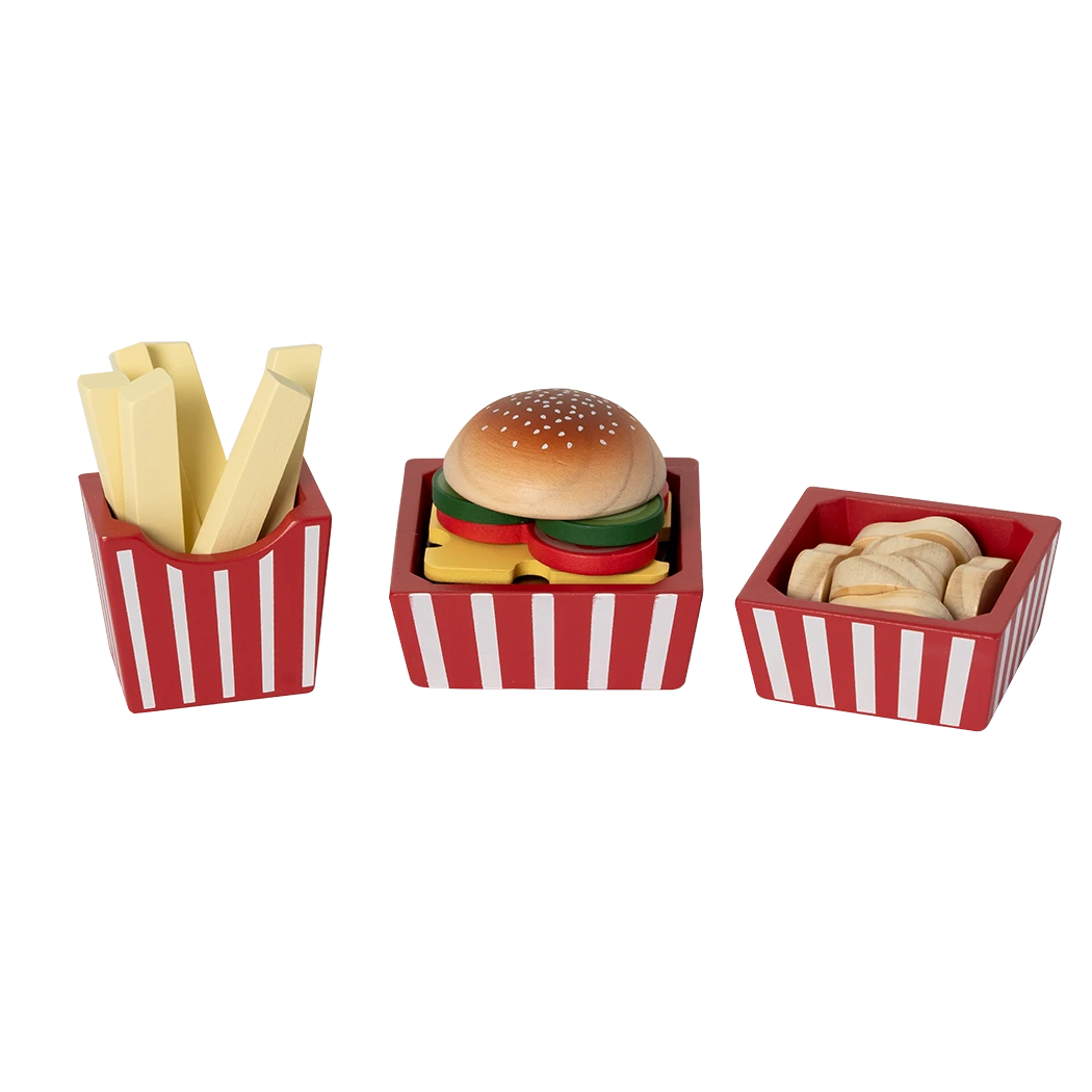 MamaMemo  Wooden Burger Set