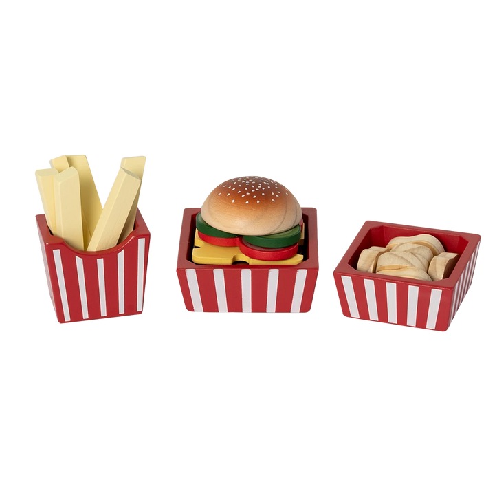 MamaMemo  Wooden Burger Set