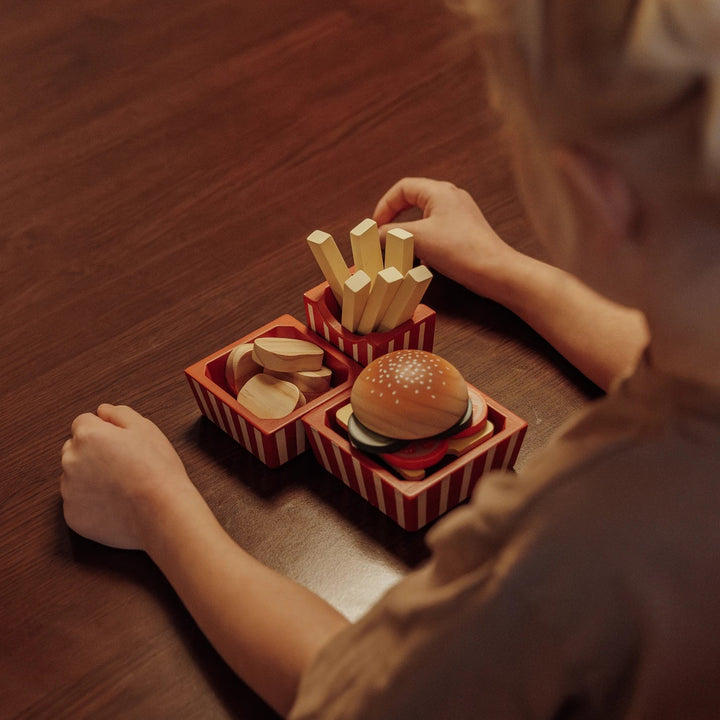 MamaMemo  Wooden Burger Set