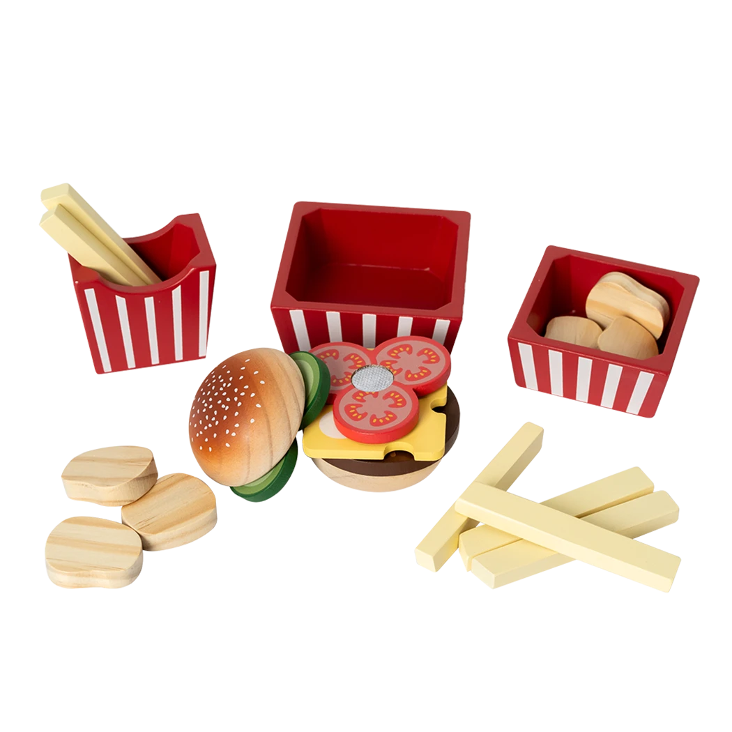 MamaMemo  Wooden Burger Set