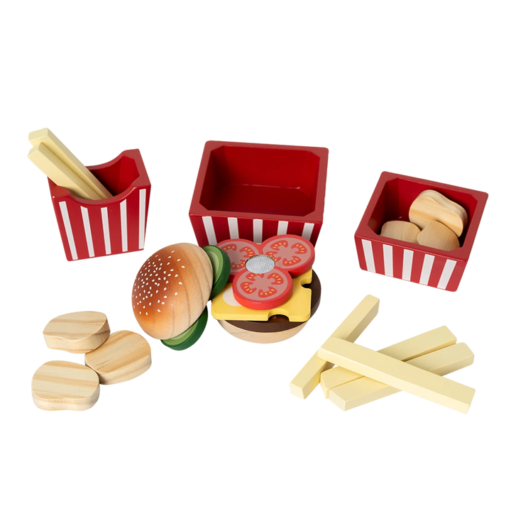 MamaMemo  Wooden Burger Set
