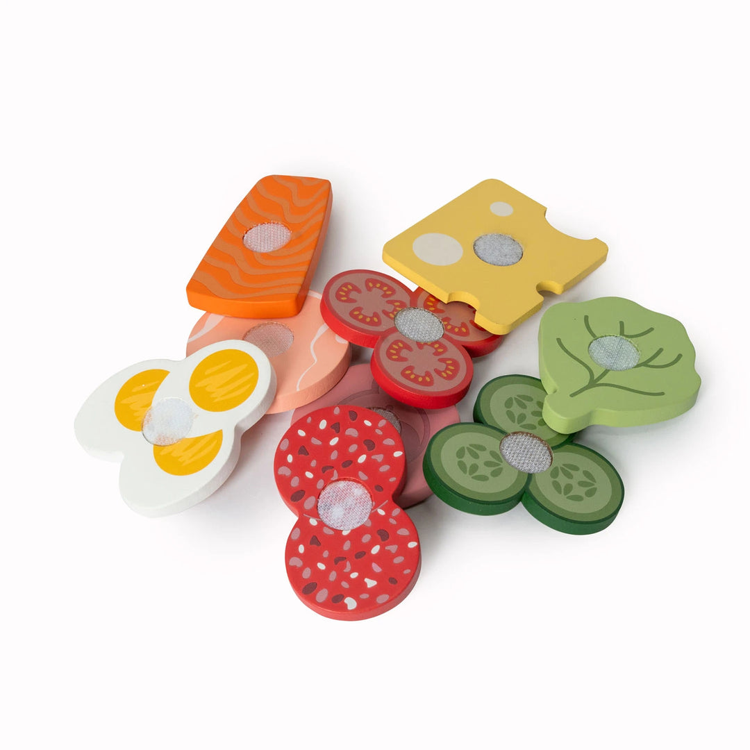 MamaMemo Wooden Sandwich Set