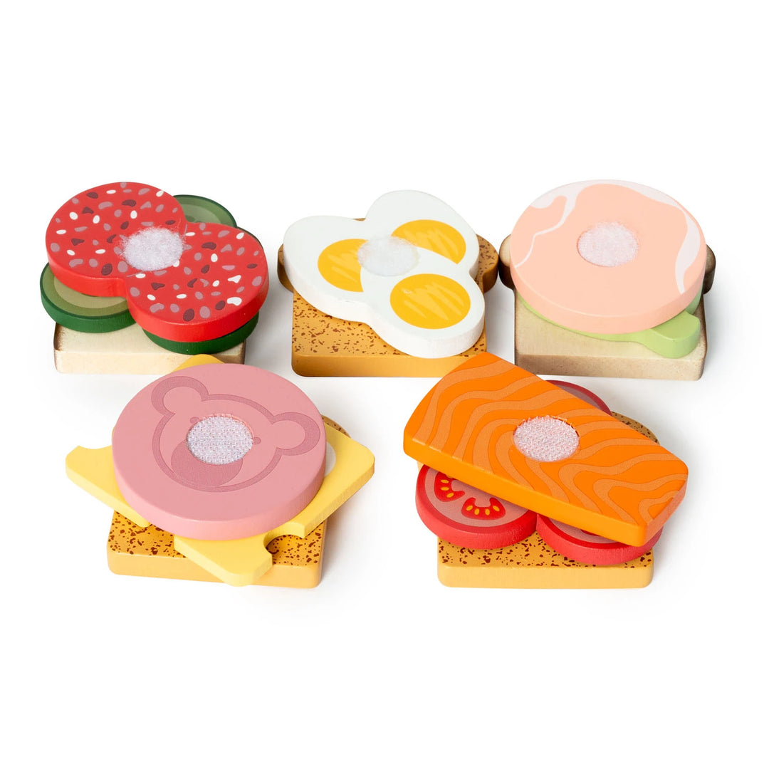 MamaMemo Wooden Sandwich Set