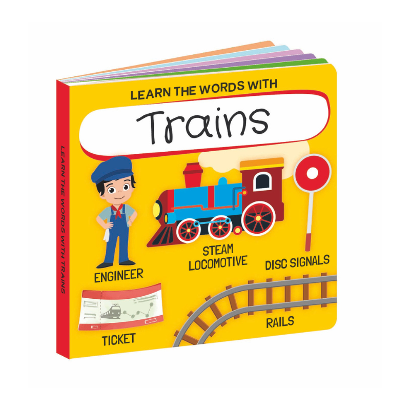 Sassi 3D Puzzle and Book Set - Learn Shapes Train, 40 pcs