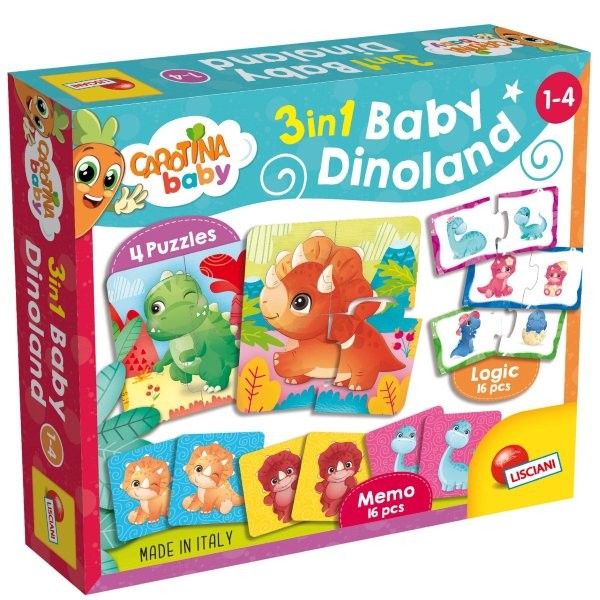 Lisciani Carotina Baby -  Dinoland 3 in 1