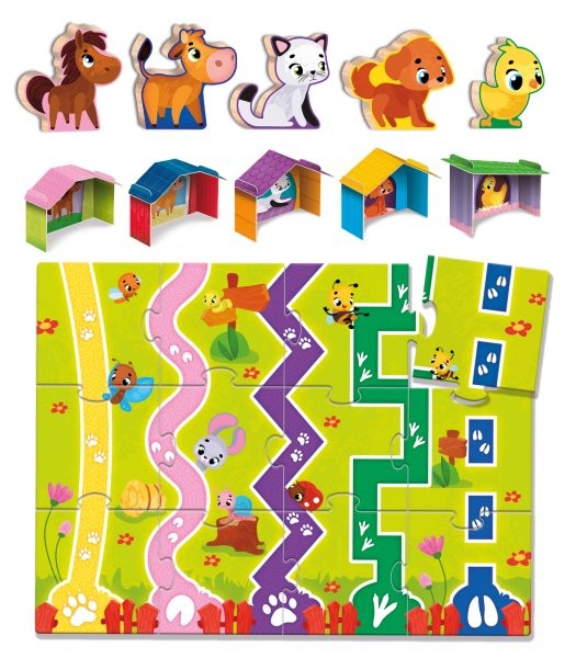 Lisciani Montessori Baby -  Wood Baby Farm