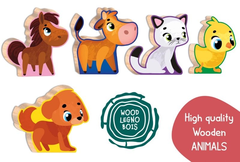 Lisciani Montessori Baby -  Wood Baby Farm