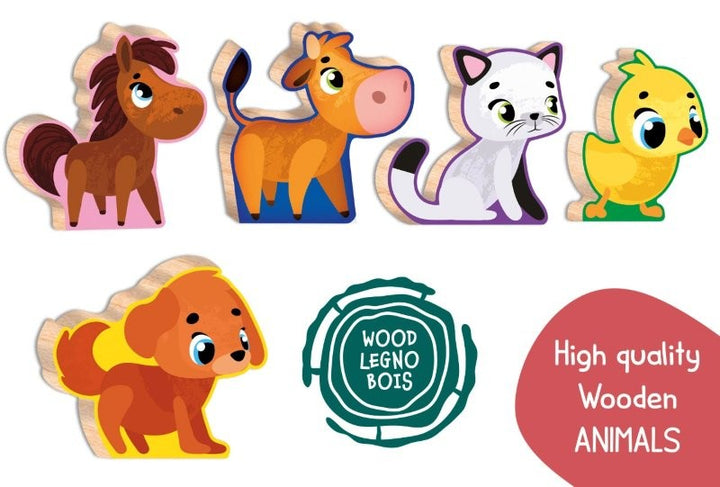 Lisciani Montessori Baby -  Wood Baby Farm