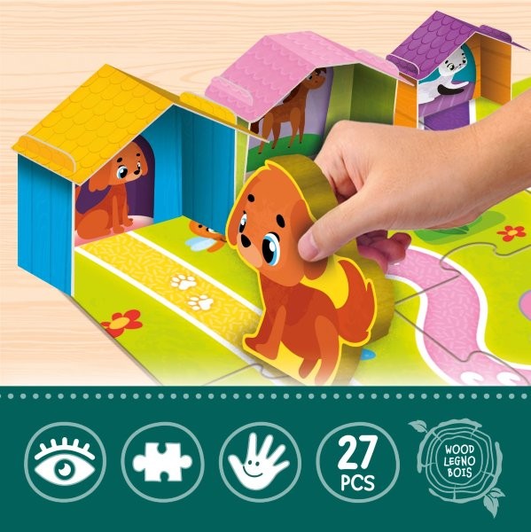 Lisciani Montessori Baby -  Wood Baby Farm