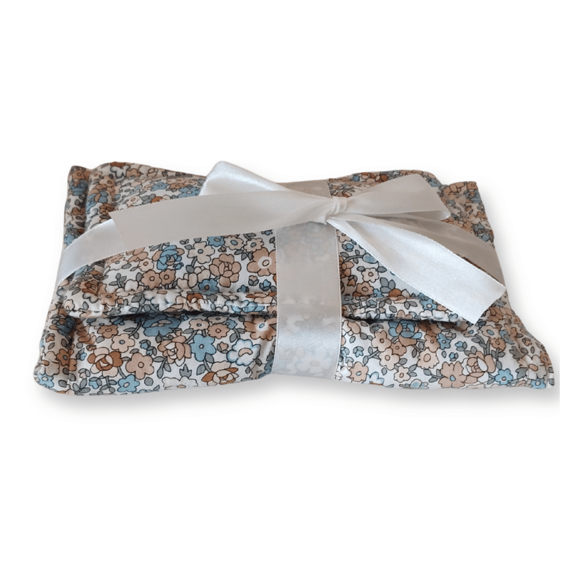 Lola & Bear Doll Bedding Set, Blue Floral