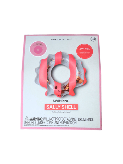 Swim Essentials Inflatable Swim Ring - Sally Shell, 65 cm