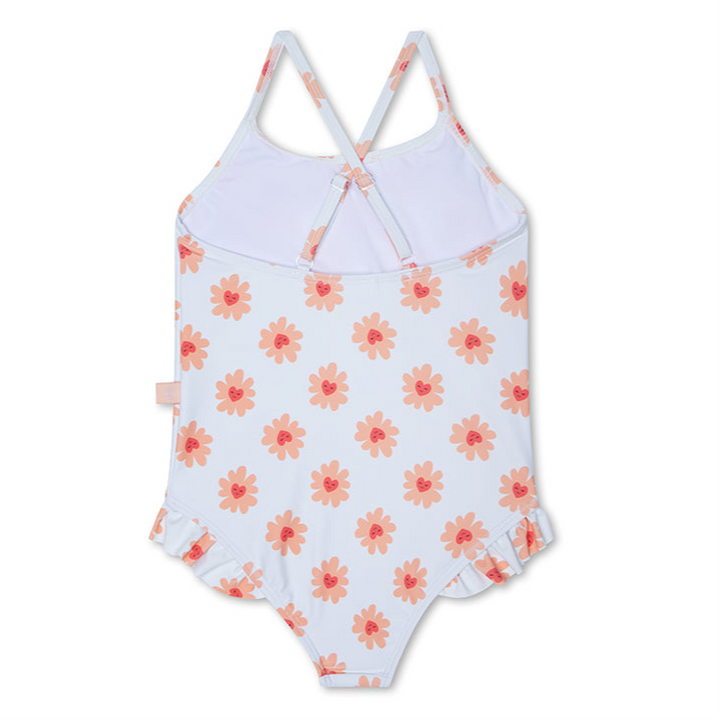 Swim Essentials Girls Bathing Suit, Flower Love