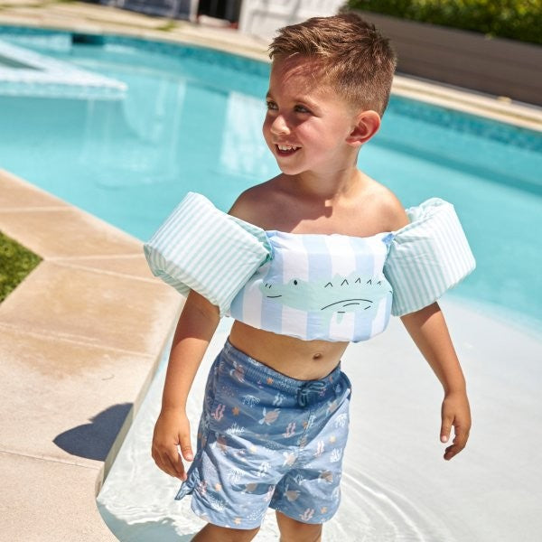 Swim Essentials Puddle Jumper Swim Vest - Animal Bands Crocodile, 2-6 yrs