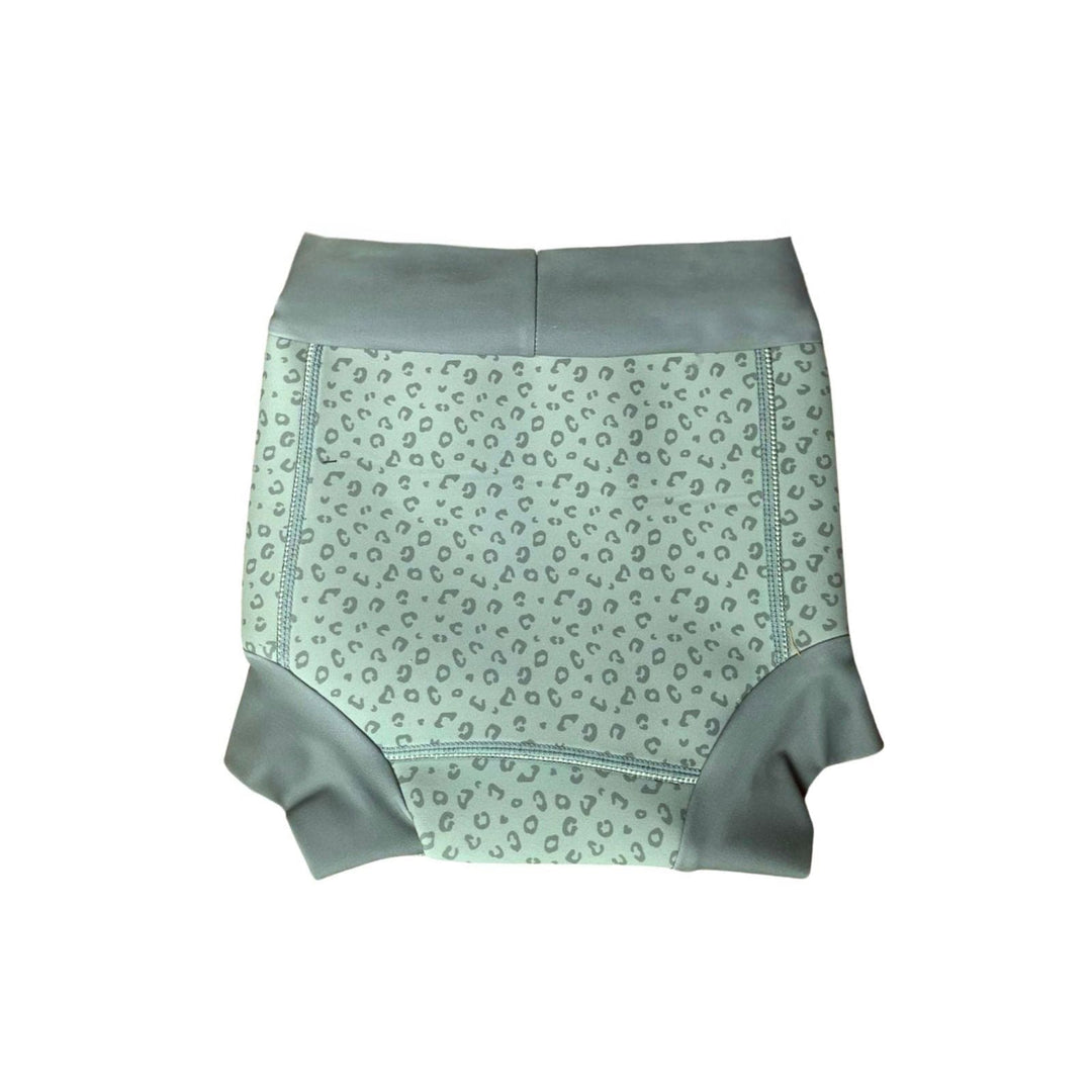 Swim Essentials Neoprene Swim Nappy Pant, Green Leopard