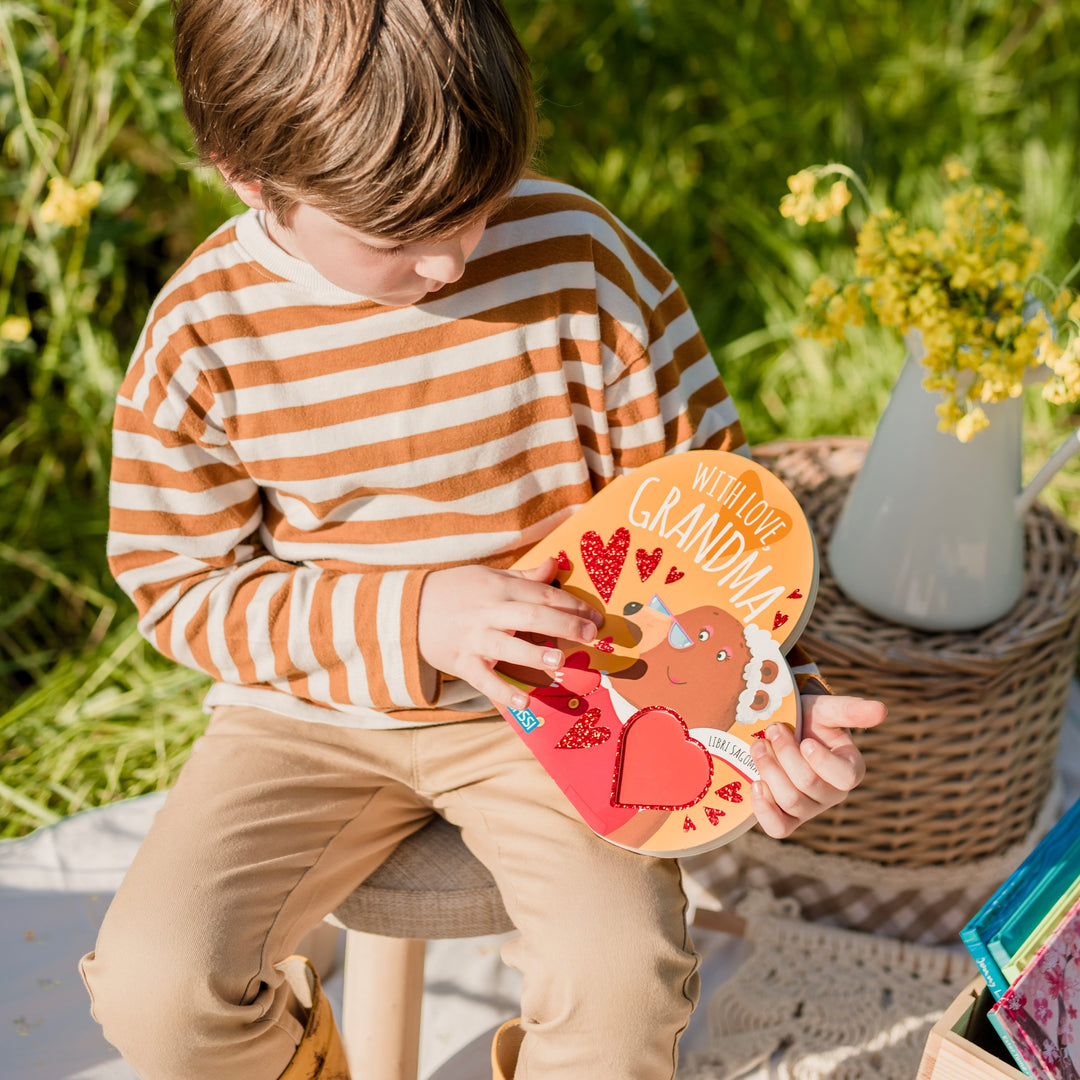 Sassi Shaped Board Book -  With Love Grandma