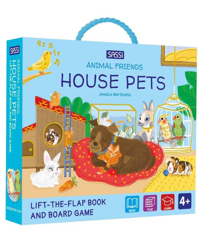 Sassi Games - House Pets Ludo Game & Book Set