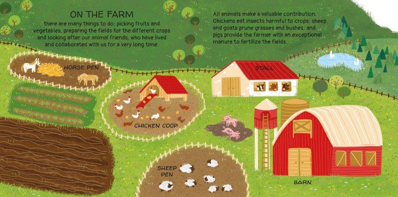 Sassi Games - On the Farm Board Game & Book Set