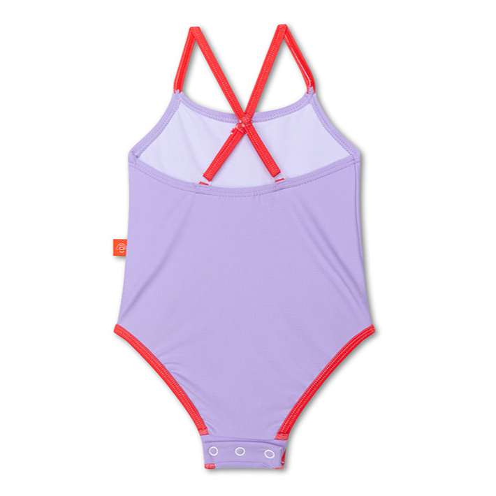 Swim Essentials Girls Bathing Suit, Purple