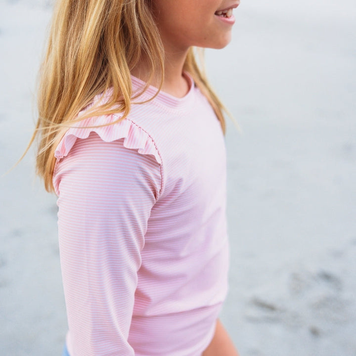 Swim Essentials Girls UV Long Sleeved Rashguard, Blackberry