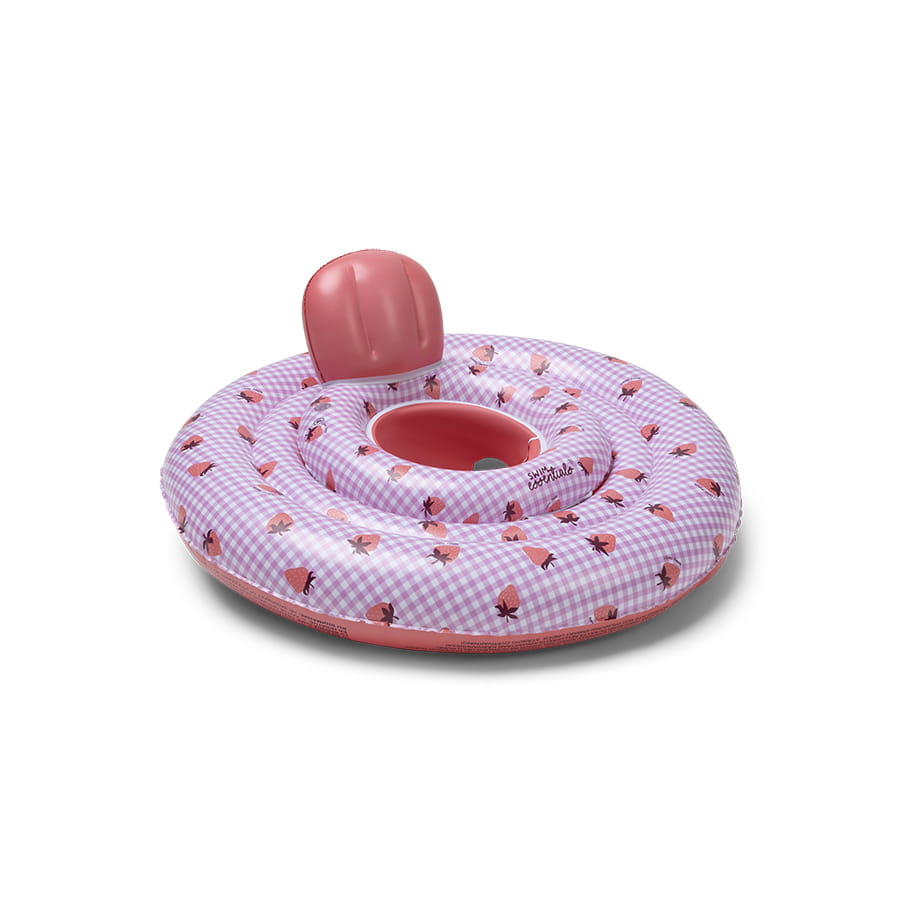 Swim Essentials Inflatable Baby Float - Strawberry Fields, 0-1 yrs