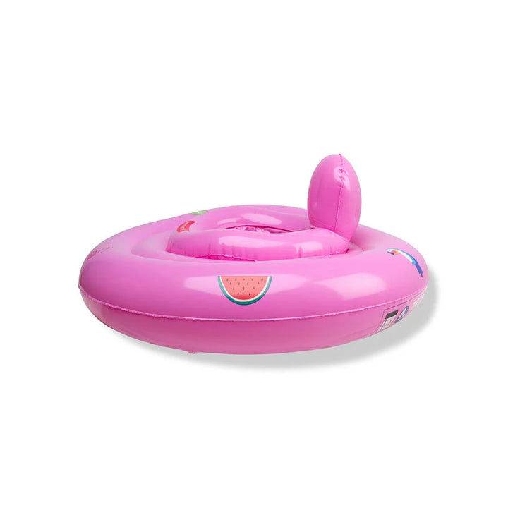 Swim Essentials Inflatable Baby Swimseat - Pink Safari, 0-1 yrs