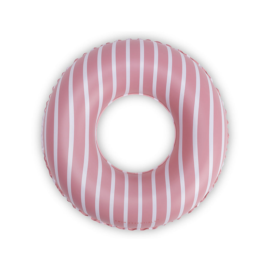 Swim Essentials Inflatable Swim Ring - Boldlines Red, 55 cm