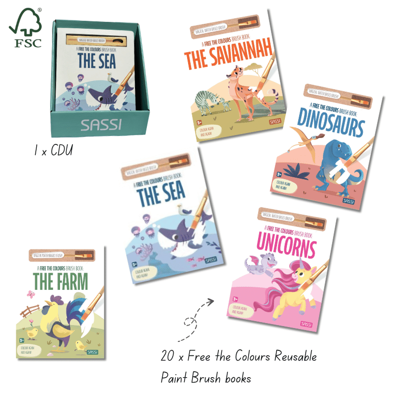 Sassi Free the Colours Starter Bundle, 20 pcs + FREE CDU