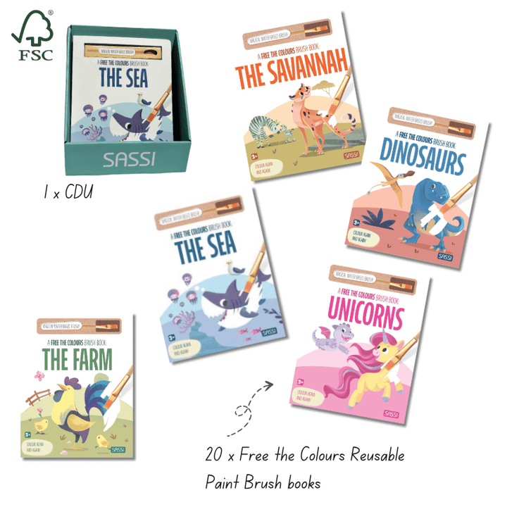 Sassi Free the Colours Starter Bundle, 20 pcs + FREE CDU